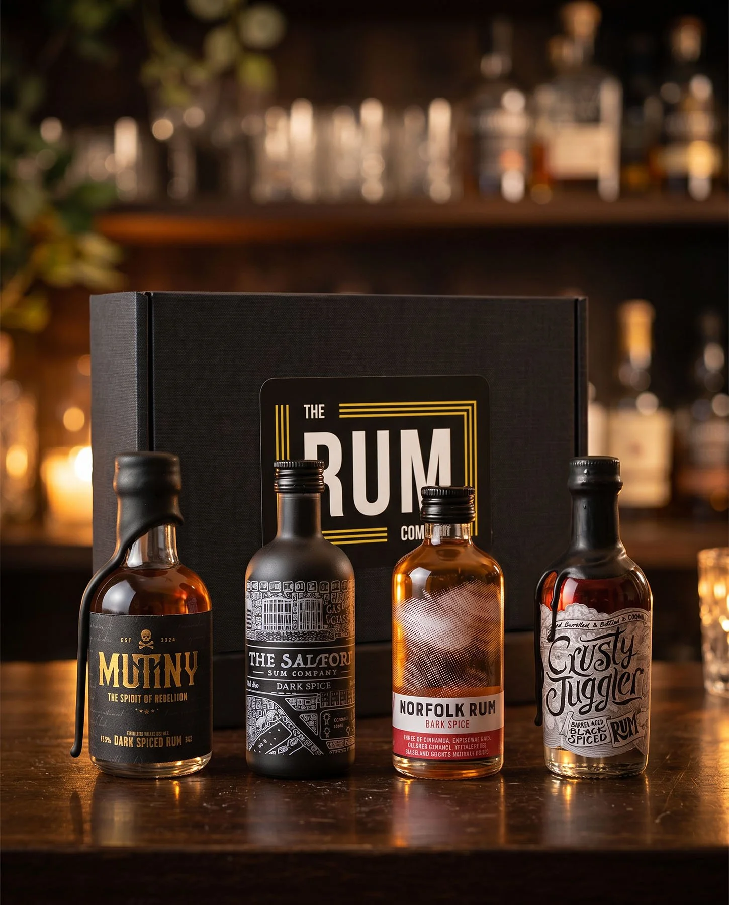 Dark Spiced #1 Rum Taster Set Gift Box — The Rum Company - British